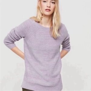 Lou & Grey Lavender Alpaca Wool Blend Sweater Size S